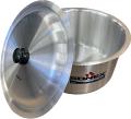Small to Large Aluminum Cooking Pots in Size 2.5 L to 30 L Metal Finish